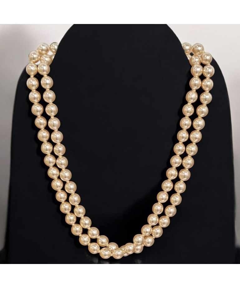 Collier Perle de Majorque 8mm (s) 43cm