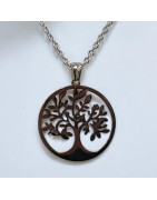 Pendentif Arbre de vie avec chaîne Acier (s)