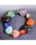 Bracelet Multipierres Cœurs et Inserts (s)
