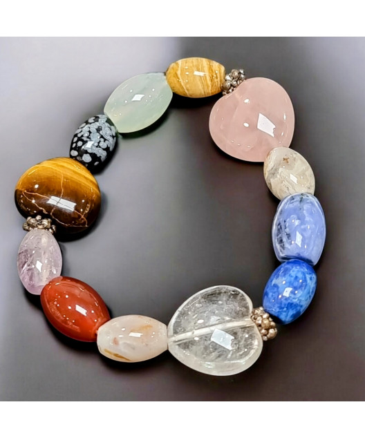 Bracelet Multipierres Cœurs et Inserts (s)