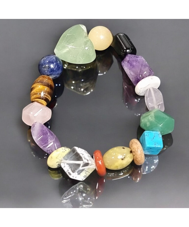 Bracelet Multipierres Cœurs (s)