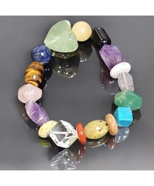 Bracelet Multipierres Cœurs (s)