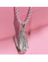 Pendentif Quartz rose facetté avec cordon Argent 925 (s)