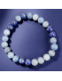 Bracelet Aventurine bleue et Lapis-lazuli Pierre rondes 8mm (s)