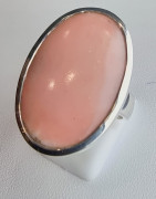 Bague Opale rose argent 925 Taille 54