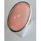 Bague Opale rose argent 925 Taille 54