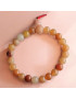 Bracelet Aventurine Orange Mala Pierres rondes 8mm (s)