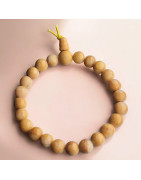 Bracelet Jaspe jaune Mala Pierres rondes 8mm (s)