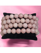 Bracelet Opale rose Pierres Rondes