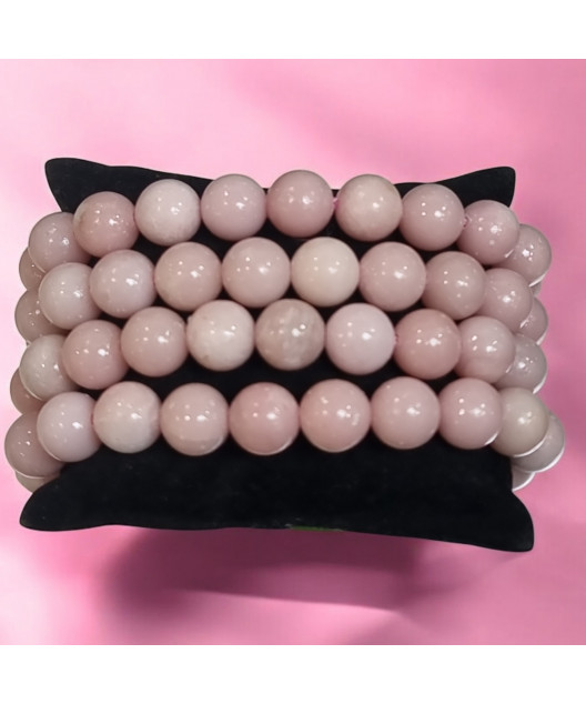 Bracelet Opale rose Pierres rondes (s)