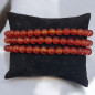 Bracelet Cornaline Pierre rondes 6mm (s)