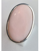 Bague Opale rose argent 925 Taille 56