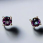 Boucles Quartz Mystique "Clou" Argent 925 (s)