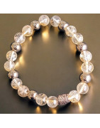 Bracelet Citrine et Pyrite Pierres rondes (s)