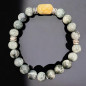 Bracelet Œil de chat et Agate mousse Pierres rondes 8mm (s)