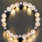 Bracelet Citrine et Pyrite Pierres rondes (s)