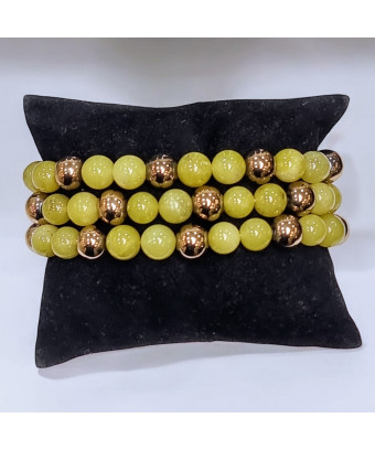 Bracelet Jade et Pyrite...