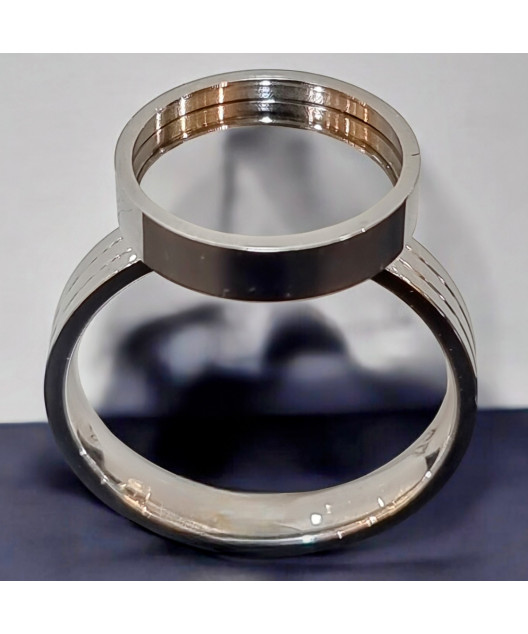 Bague modulable multipierres vissable Acier (s)