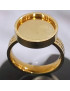 Bague modulable multipierres vissable Acier doré (s)