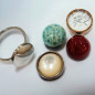 Bague modulable multipierres Acier cuivré (s)