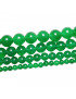 Bracelet agate verte pierres rondes