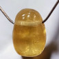 Pendentif Calcite miel Ovale avec Chaîne (s)
