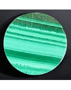Pierre roulée disque Malachite pour Bague modulable