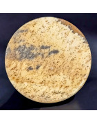 Pierre plate disque Jaspe paysage pour Bague modulable (s)