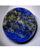 Pierre plate disque Lapis-lazuli pour Bague modulable (s)