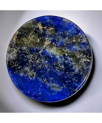 Pierre plate disque Lapis-lazuli pour Bague modulable (s)