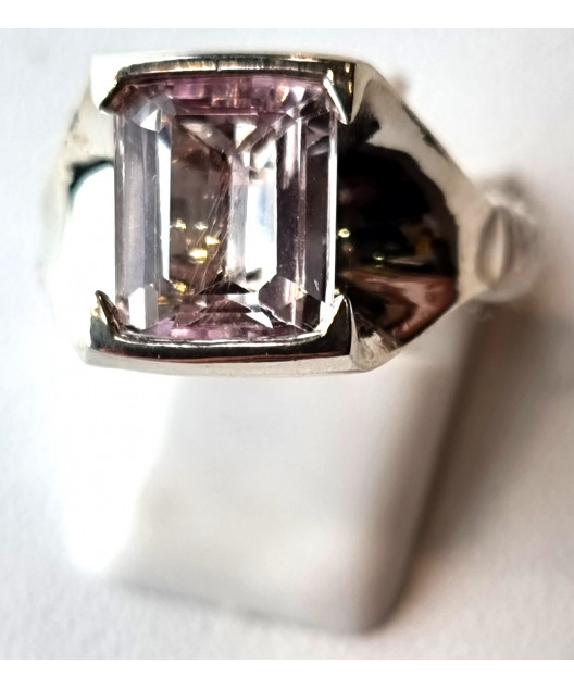 Bague Kunzite argent 925 Taille 53