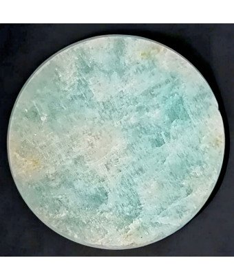 Pierre plate disque Amazonite pour Pendentif modulable (s)