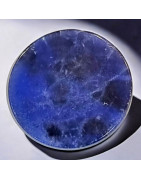 Pierre plate disque Sodalite pour Pendentif modulable (s)