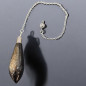 Pendule Obsidienne Dorée Goutte (s)