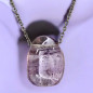 Pendentif Améthyste sur Chaîne Acier (s)