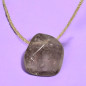 Pendentif Améthyste sur Cordon Or réglable (s)