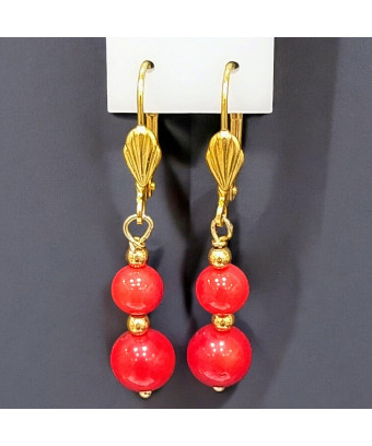 Boucles Corail Bambou...