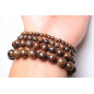 Bracelet Bronzite Pierres rondes (s)