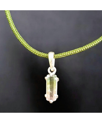 Pendentif Tourmaline verte...