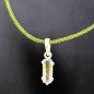 Pendentif Tourmaline verte Argent 925 sur Cordon réglable (s)