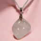 Pendentif Quartz rose avec Chaîne (s)