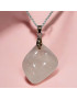 Pendentif Quartz rose avec Chaîne (s)