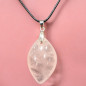 Pendentif Quartz rose avec Cordon (s)