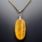 Pendentif Œil de tigre avec chaîne émaillée