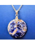 Pendentif Sodalite Rond avec Chaîne (s)