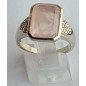Bague Quartz rose argent 925 Taille 59