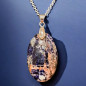 Pendentif Sodalite Ovale avec Chaîne (s)