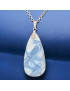 Pendentif Opale bleue avec Chaîne (s)