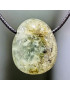 Pendentif Prehnite Epidote Ovale avec Cordon réglable (s)