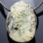 Pendentif Prehnite Epidote Ovale avec Cordon réglable (s)